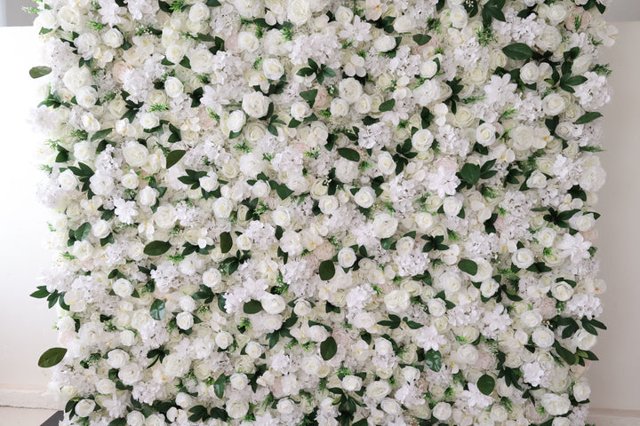 White Rose, Reed Pampas Grass, Artificial Flower Wall, Wedding Party Backdrop