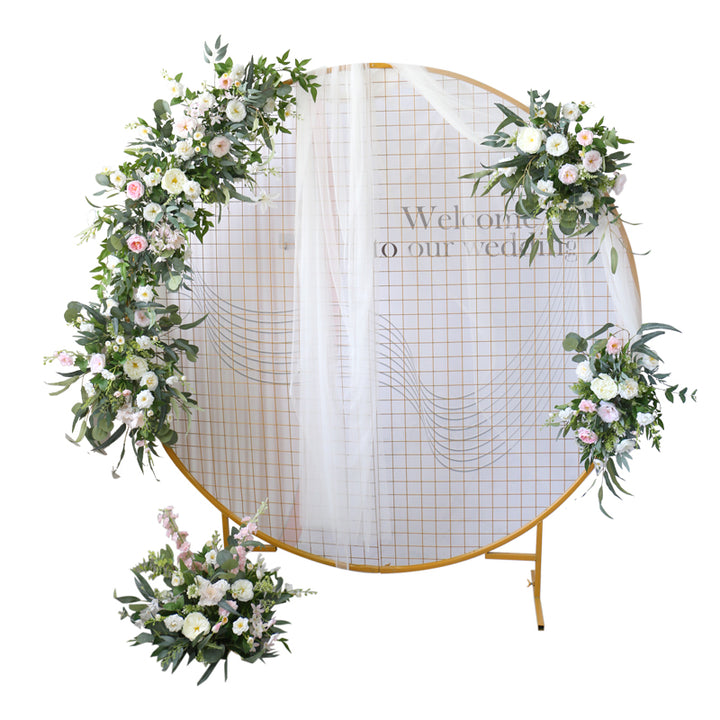 Forest Wedding Arch Flowers, White Artificial Flowers, Diy Wedding Flowers