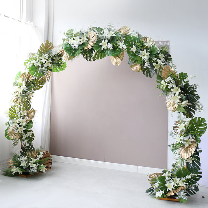 Tropical Wedding Arch Flowers, White Artificial Flowers, Diy Wedding Flowers