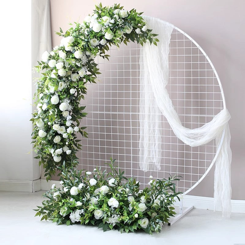 White & Green Wedding Arch Flowers, White Artificial Flowers, Diy Wedding Flowers