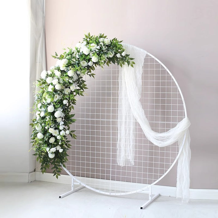 White & Green Wedding Arch Flowers, White Artificial Flowers, Diy Wedding Flowers