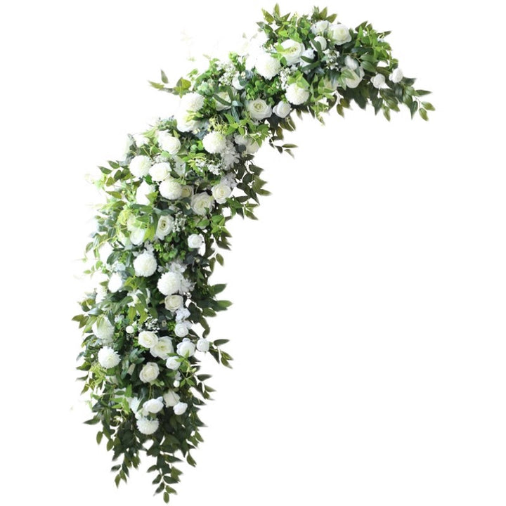 White & Green Wedding Arch Flowers, White Artificial Flowers, Diy Wedding Flowers