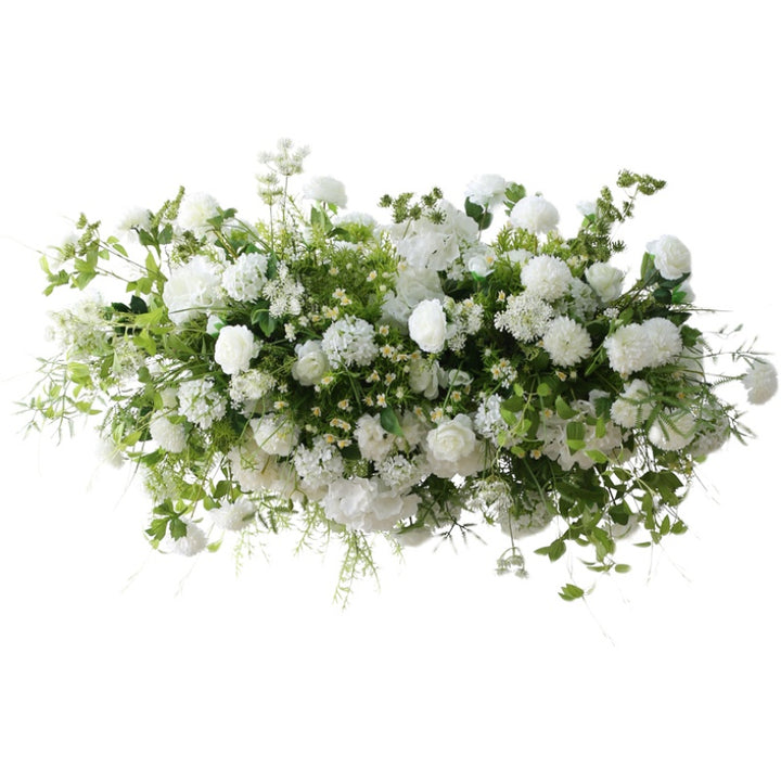 White & Green Flowers Vines, White Artificial Flowers, Diy Wedding Flowers