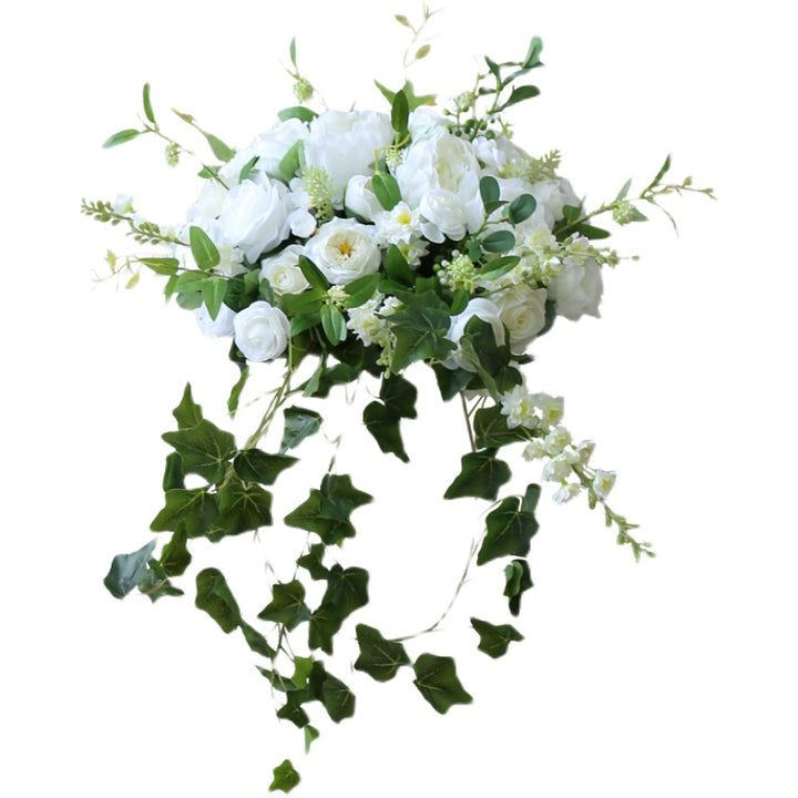 White Rose Table Arrangement, White Artificial Flowers, Diy Wedding Flowers