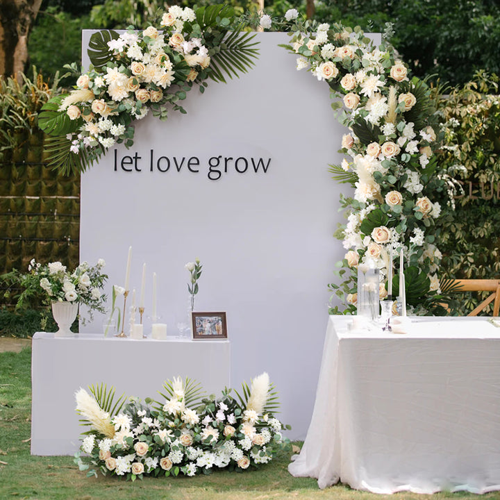 Tropical Wedding Style, White Artificial Flowers, Diy Wedding Flowers