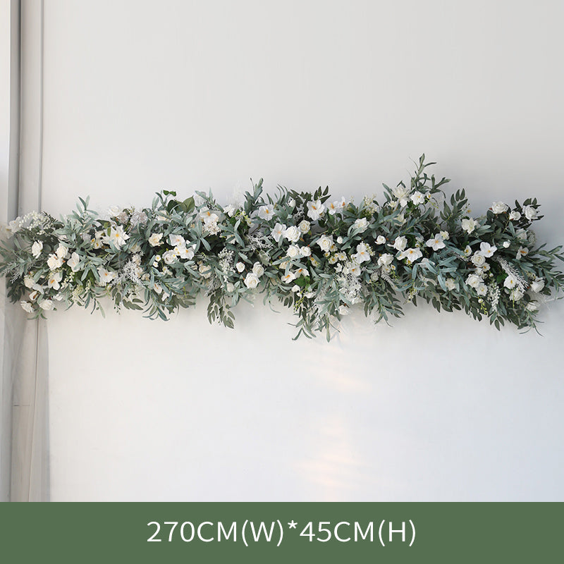 White & Green Flowers Vine, White Artificial Flowers, Diy Wedding Flowers