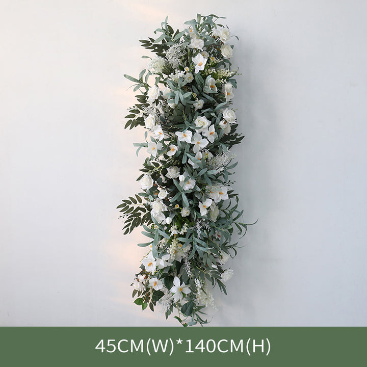 White & Green Flowers Vine, White Artificial Flowers, Diy Wedding Flowers