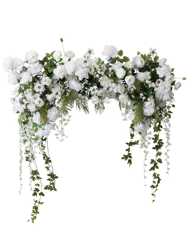 White & Green Hanging Wedding Flowers, White Artificial Flowers, Diy Wedding Flowers