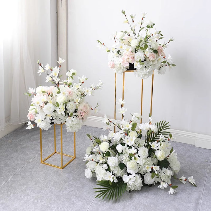 White Archid Flowers Ball, White Artificial Flowers, Diy Wedding Flowers