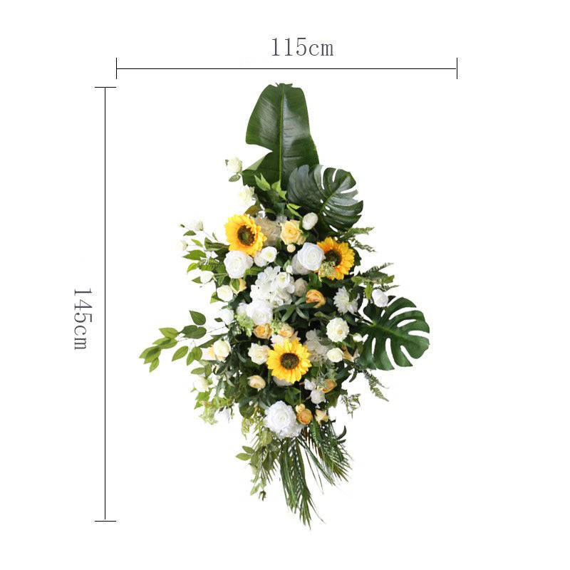 Tropical Wedding Arch Flowers, White Artificial Flowers, Diy Wedding Flowers