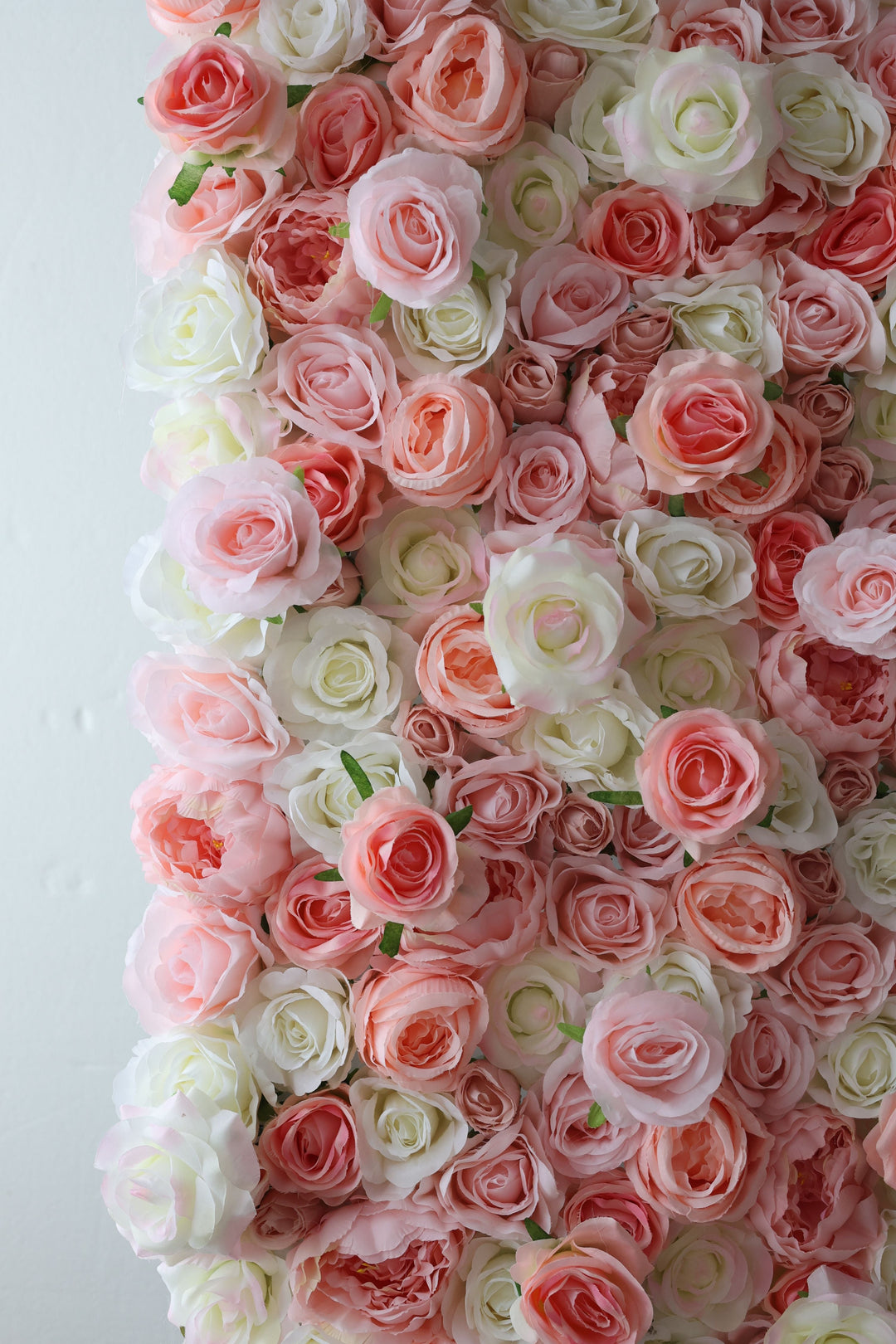 White And Pink Roses, Artificial Flower Wall, Wedding Party Backdrop