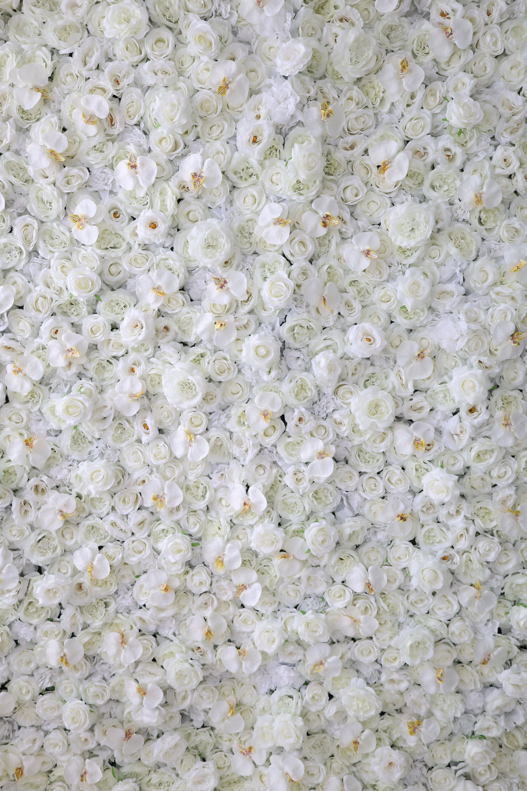 White Roses, Artificial Flower Wall, Wedding Party Backdrop