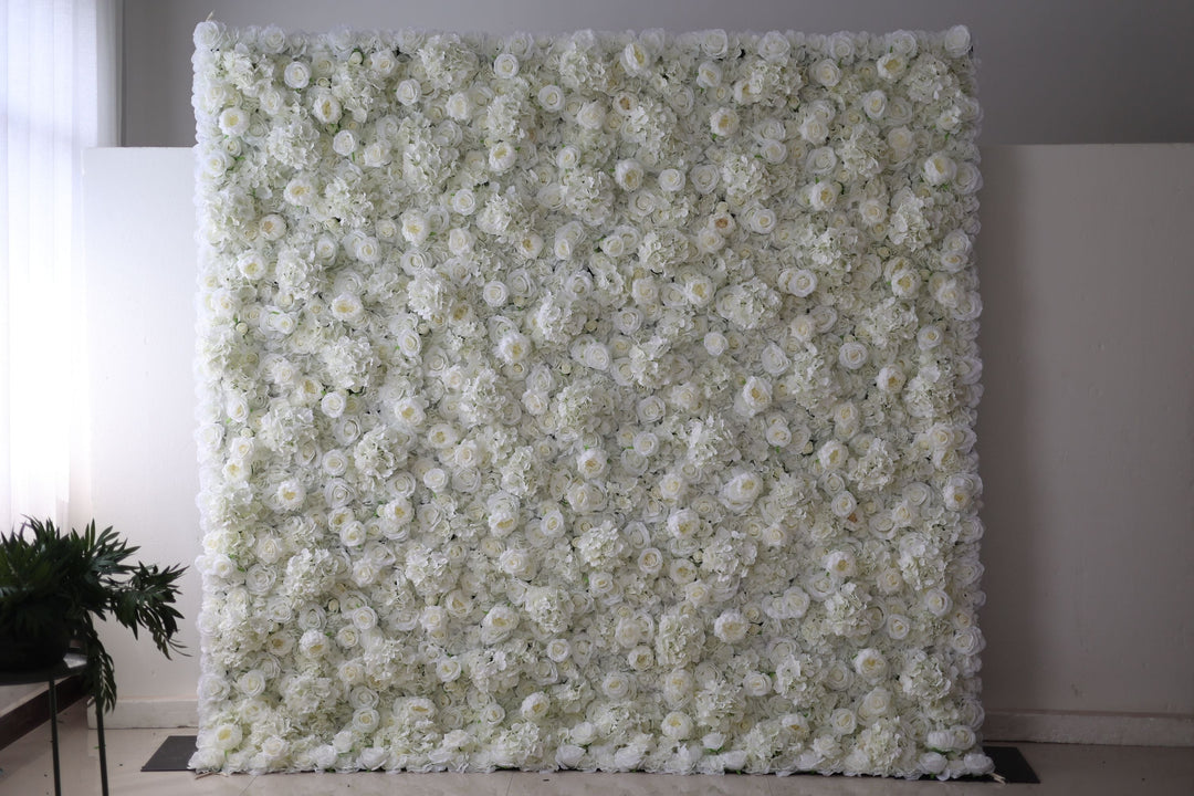 White Roses And Hydrangeas And Peonies, Artificial Flower Wall, Wedding Party Backdrop