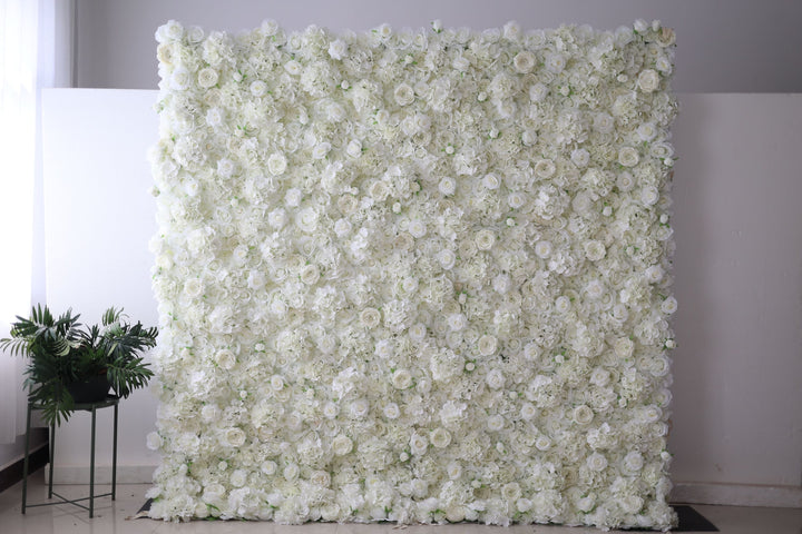 White Roses And Hydrangeas And Peonies, Artificial Flower Wall, Wedding Party Backdrop