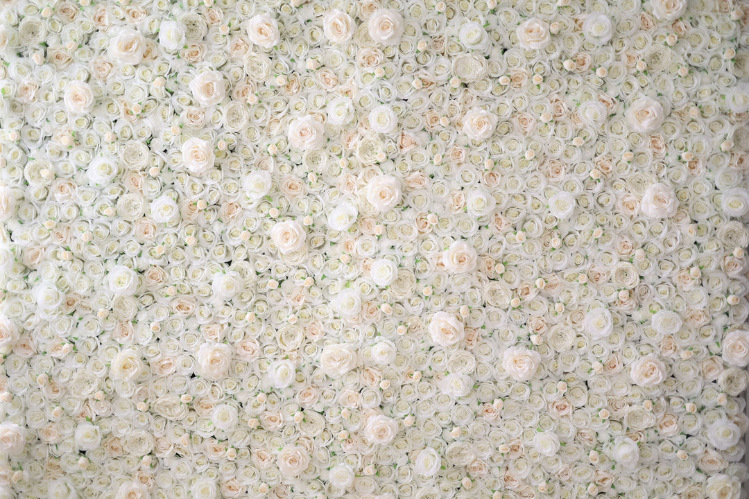 White Roses And Peonies, Artificial Flower Wall, Wedding Party Backdrop