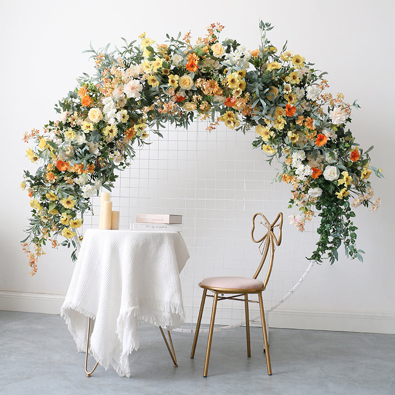 Arch Wedding Decoration Flowers, Yellow Artificial Flowers, Diy Wedding Flowers