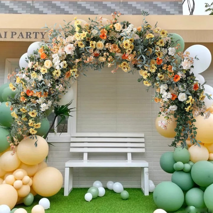 Arch Wedding Decoration Flowers, Yellow Artificial Flowers, Diy Wedding Flowers