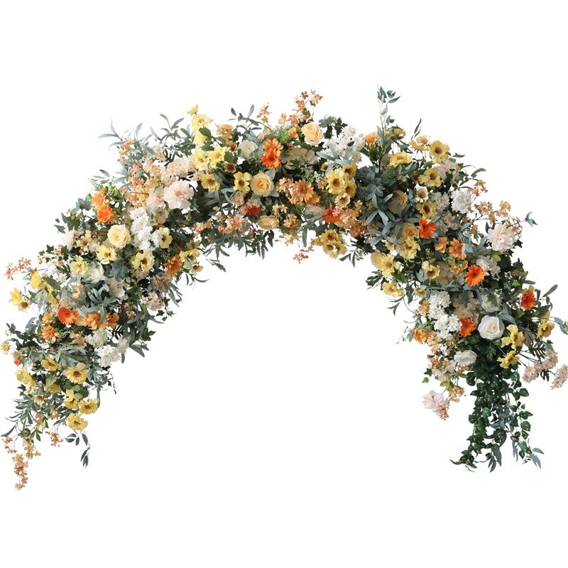 Arch Wedding Decoration Flowers, Yellow Artificial Flowers, Diy Wedding Flowers