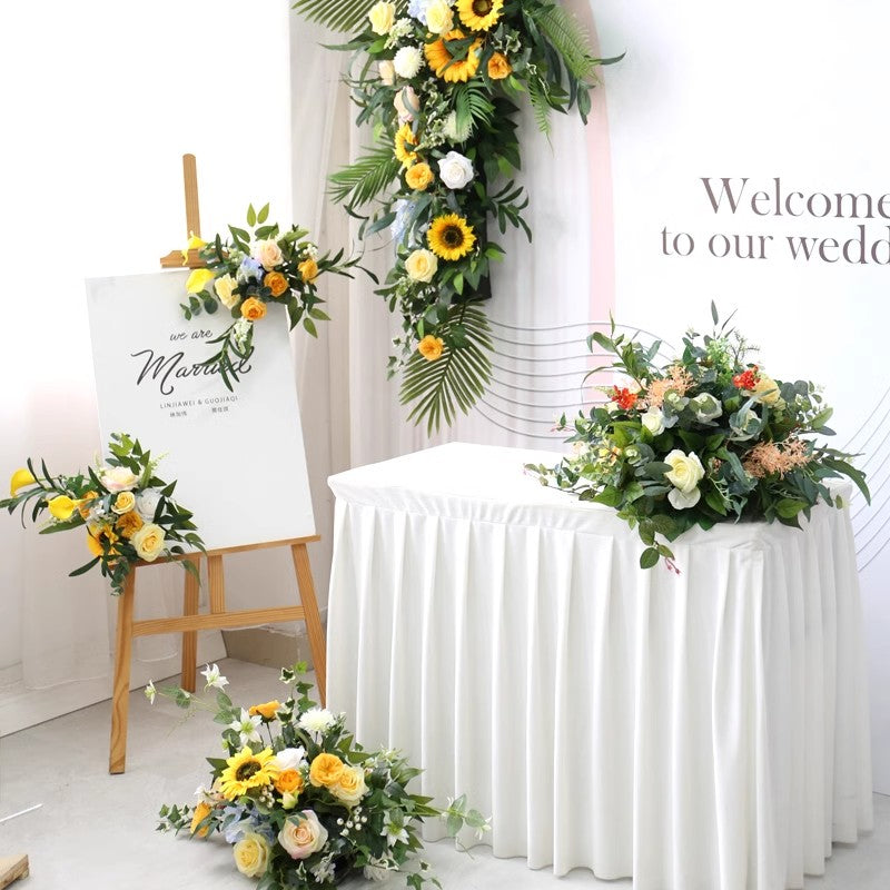 Yellow Wedding Style, Yellow Artificial Flowers, Diy Wedding Flowers Ball