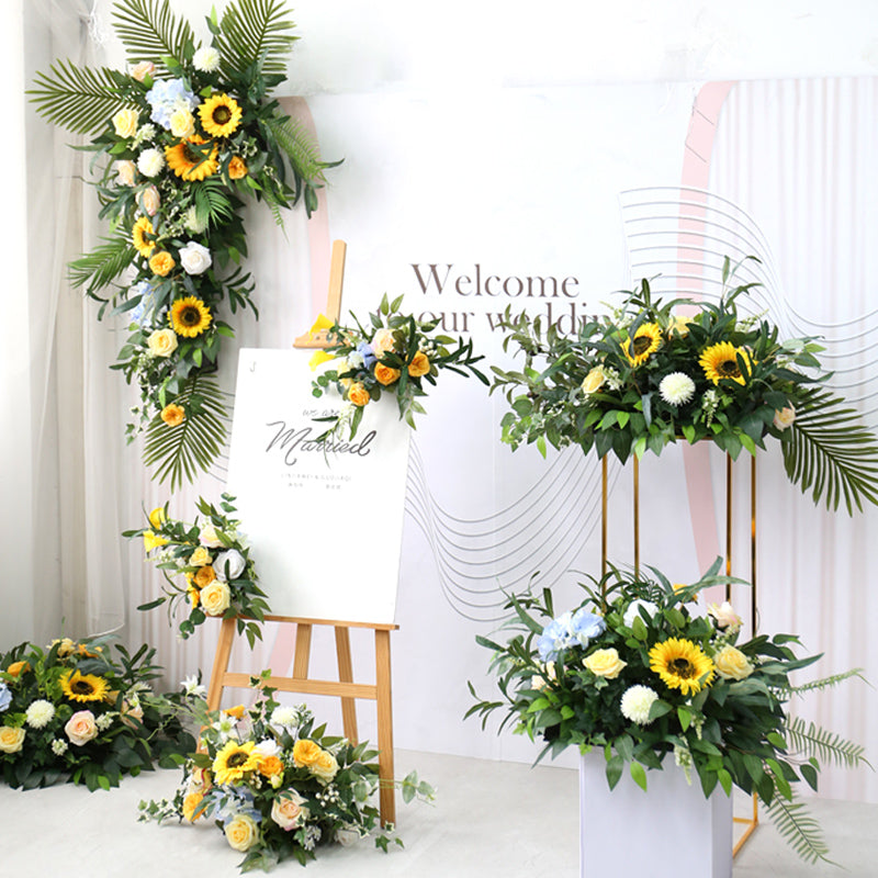 Yellow Wedding Style, Yellow Artificial Flowers, Diy Wedding Flowers Ball