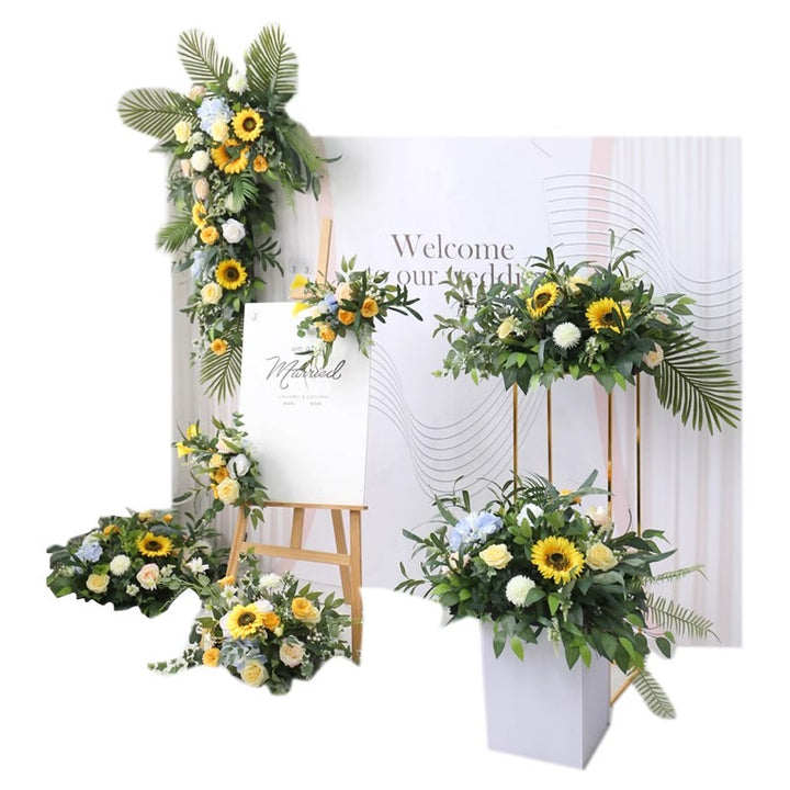 Yellow Wedding Style, Yellow Artificial Flowers, Diy Wedding Flowers Ball