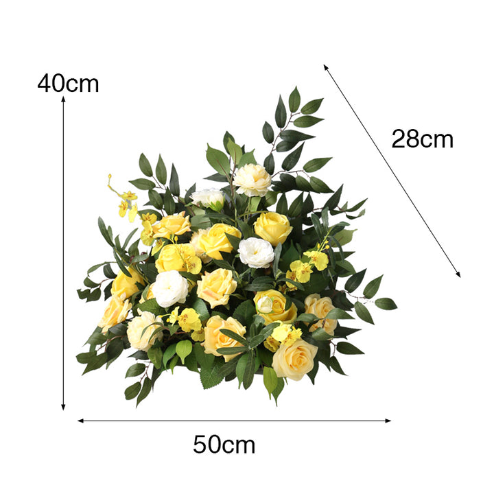 Yellow Wedding Flowers Set, Yellow Artificial Flowers, Diy Wedding Flowers