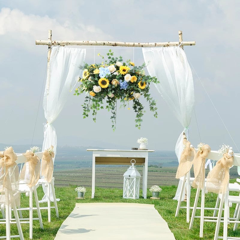 Hanging Sunflower, Yellow Artificial Flowers, Diy Wedding Flowers