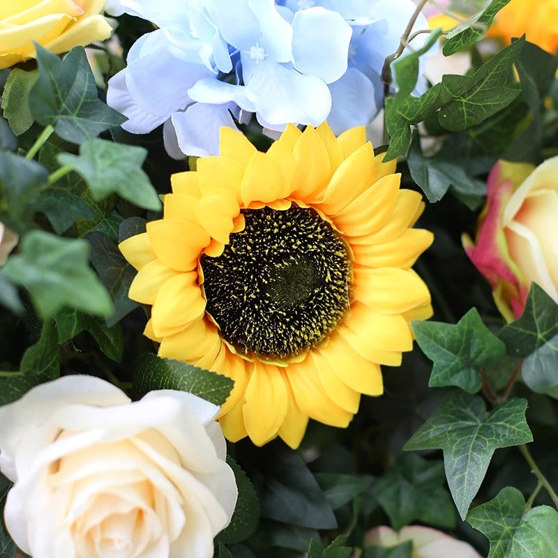 Hanging Sunflower, Yellow Artificial Flowers, Diy Wedding Flowers