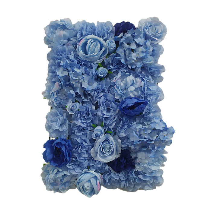 Dark-Blue Roses, Artificial Flower Wall Backdrop