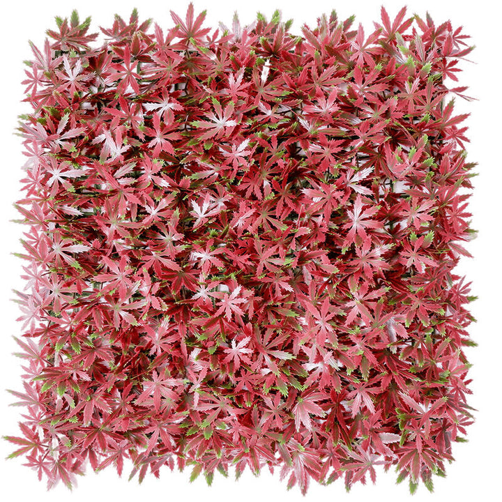 Red Maple Leaf Artificial Green Wall Panels, Faux Plant Wall